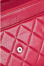 FWRD Renew Chanel Matelasse Caviar Wallet On Chain Bag in Red, view 6, click to view large image.