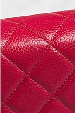 FWRD Renew Chanel Matelasse Caviar Wallet On Chain Bag in Red, view 8, click to view large image.