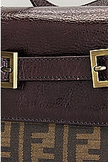 FWRD Renew Fendi Zucca Shoulder Bag in Brown, view 9, click to view large image.