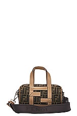 FWRD Renew Fendi Zucca Handbag in Brown, view 1, click to view large image.