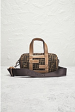 FWRD Renew Fendi Zucca Handbag in Brown, view 2, click to view large image.