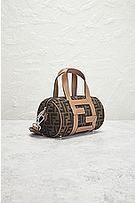 FWRD Renew Fendi Zucca Handbag in Brown, view 4, click to view large image.