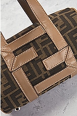 FWRD Renew Fendi Zucca Handbag in Brown, view 5, click to view large image.