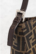 FWRD Renew Fendi Zucca Shoulder Bag in Brown, view 6, click to view large image.