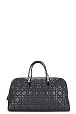 FWRD Renew Dior Cannage Malice Handbag in Black, view 1, click to view large image.