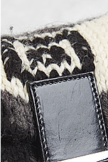 FWRD Renew Fendi Wool Shoulder Bag in Black & White, view 5, click to view large image.