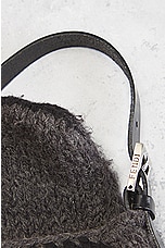 FWRD Renew Fendi Wool Shoulder Bag in Black & White, view 8, click to view large image.