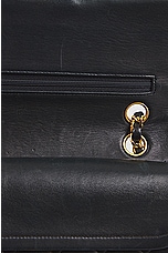 FWRD Renew Chanel Quilted Double Flap Chain Shoulder Bag in Black, view 6, click to view large image.