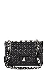 FWRD Renew Chanel Matelasse 30 Lambskin Flap Shoulder Bag in Black, view 1, click to view large image.