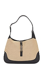 FWRD Renew Gucci Jackie Shoulder Bag in Beige, view 1, click to view large image.