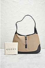 FWRD Renew Gucci Jackie Shoulder Bag in Beige, view 8, click to view large image.