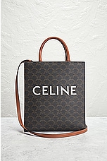 FWRD Renew Celine 2 Way Tote Bag in Brown, view 2, click to view large image.