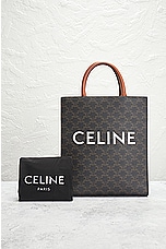 FWRD Renew Celine 2 Way Tote Bag in Brown, view 7, click to view large image.