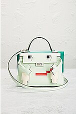 FWRD Renew Hermes Quelle Idole Picto Kelly Doll Handbag in Vert, view 2, click to view large image.