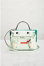 FWRD Renew Hermes Quelle Idole Picto Kelly Doll Handbag in Vert, view 2, click to view large image.