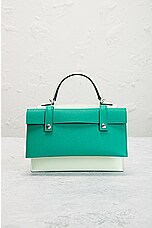 FWRD Renew Hermes Quelle Idole Picto Kelly Doll Handbag in Vert, view 3, click to view large image.