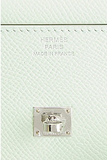 FWRD Renew Hermes Quelle Idole Picto Kelly Doll Handbag in Vert, view 5, click to view large image.