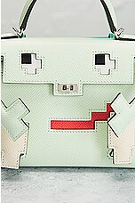 FWRD Renew Hermes Quelle Idole Picto Kelly Doll Handbag in Vert, view 6, click to view large image.