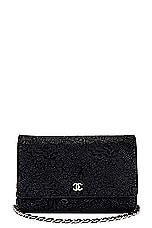 FWRD Renew Chanel Coco Mark Wallet On Chain Bag in Black, view 1, click to view large image.