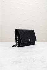 FWRD Renew Chanel Coco Mark Wallet On Chain Bag in Black, view 4, click to view large image.