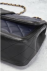 FWRD Renew Chanel Quilted Single Flap Shoulder Bag in Navy, view 7, click to view large image.