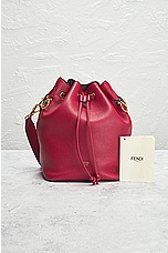 FWRD Renew Fendi Mon Tresor Bucket Bag in Red, view 10, click to view large image.