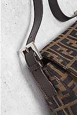 FWRD Renew Fendi Zucca Mama Baguette Shoulder Bag in Brown, view 7, click to view large image.