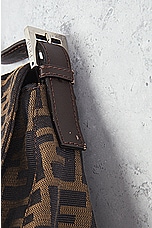 FWRD Renew Fendi Zucca Mama Baguette Shoulder Bag in Brown, view 8, click to view large image.