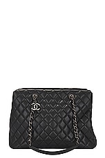 FWRD Renew Chanel Caviar Cambon Tote Bag in Black, view 1, click to view large image.