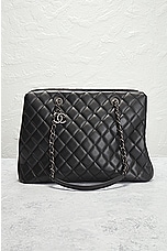 FWRD Renew Chanel Caviar Cambon Tote Bag in Black, view 2, click to view large image.