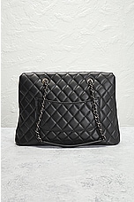 FWRD Renew Chanel Cambon Quilted Caviar Tote Bag in Black, view 3, click to view large image.