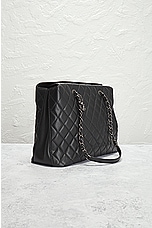 FWRD Renew Chanel Cambon Quilted Caviar Tote Bag in Black, view 4, click to view large image.