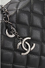 FWRD Renew Chanel Cambon Quilted Caviar Tote Bag in Black, view 6, click to view large image.