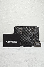 FWRD Renew Chanel Cambon Quilted Caviar Tote Bag in Black, view 7, click to view large image.