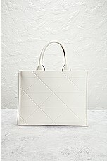 FWRD Renew Prada Quilted Tote Bag in White, view 3, click to view large image.