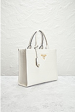 FWRD Renew Prada Quilted Tote Bag in White, view 4, click to view large image.