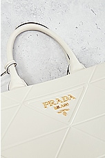 FWRD Renew Prada Quilted Tote Bag in White, view 5, click to view large image.