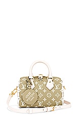 FWRD Renew Louis Vuitton Speedy Bandouliere 20 Handbag in Sage, view 1, click to view large image.