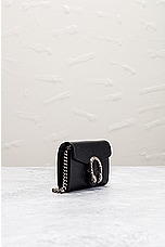 FWRD Renew Gucci Leather Dionysus Chain Shoulder Bag in Black, view 4, click to view large image.