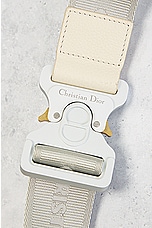 FWRD Renew Dior Leather Saddle Waist Bag in Cream, view 7, click to view large image.