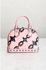 FWRD Renew Louis Vuitton Alma Handbag in Pink, view 3, click to view large image.