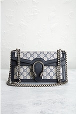 FWRD Renew Gucci GG Supreme Dionysus Shoulder Bag in Black, view 2, click to view large image.