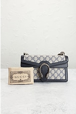 FWRD Renew Gucci GG Supreme Dionysus Shoulder Bag in Black, view 8, click to view large image.
