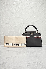 FWRD Renew Louis Vuitton Capucines Handbag in Black, view 10, click to view large image.