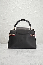 FWRD Renew Louis Vuitton Capucines Handbag in Black, view 3, click to view large image.