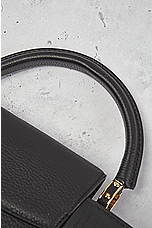 FWRD Renew Louis Vuitton Capucines Handbag in Black, view 9, click to view large image.