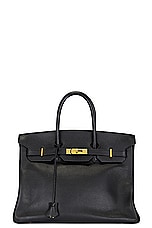 FWRD Renew Hermes Birkin 35 Handbag in Black, view 1, click to view large image.