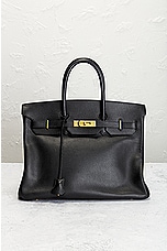 FWRD Renew Hermes Birkin 35 Handbag in Black, view 2, click to view large image.