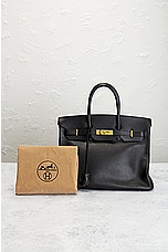 FWRD Renew Hermes Birkin 35 Handbag in Black, view 9, click to view large image.