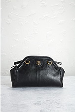 FWRD Renew Gucci GG Marmont Rebelle Shoulder Bag in Black, view 3, click to view large image.